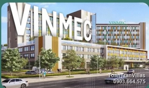 Phối cảnh bệnh viện Vinmec trong khu