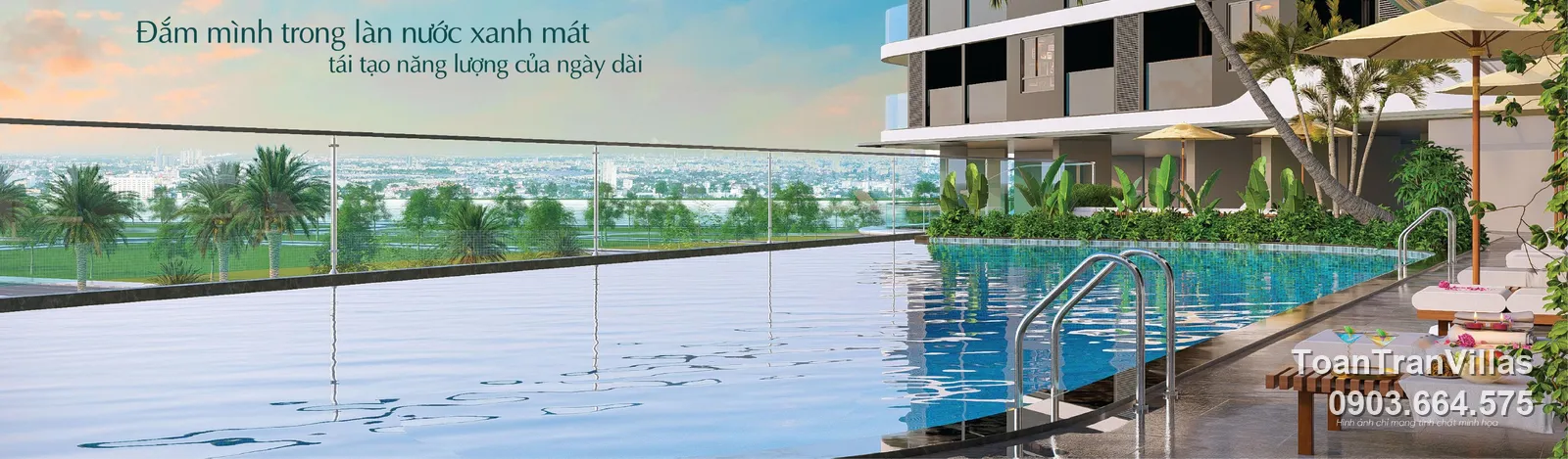 Hồ bơi tầng 4 Diamond Sky