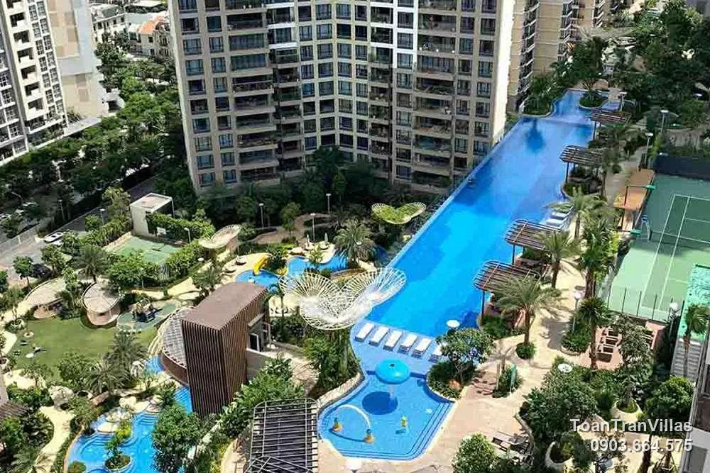Hồ bơi tràn bờ Estella Heights