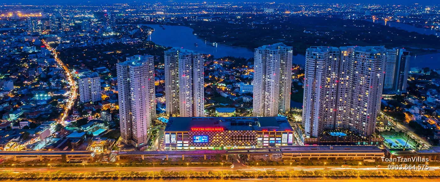 Thảo Điền ven sông Sài Gòn, Masteri Thảo Điền về đêm