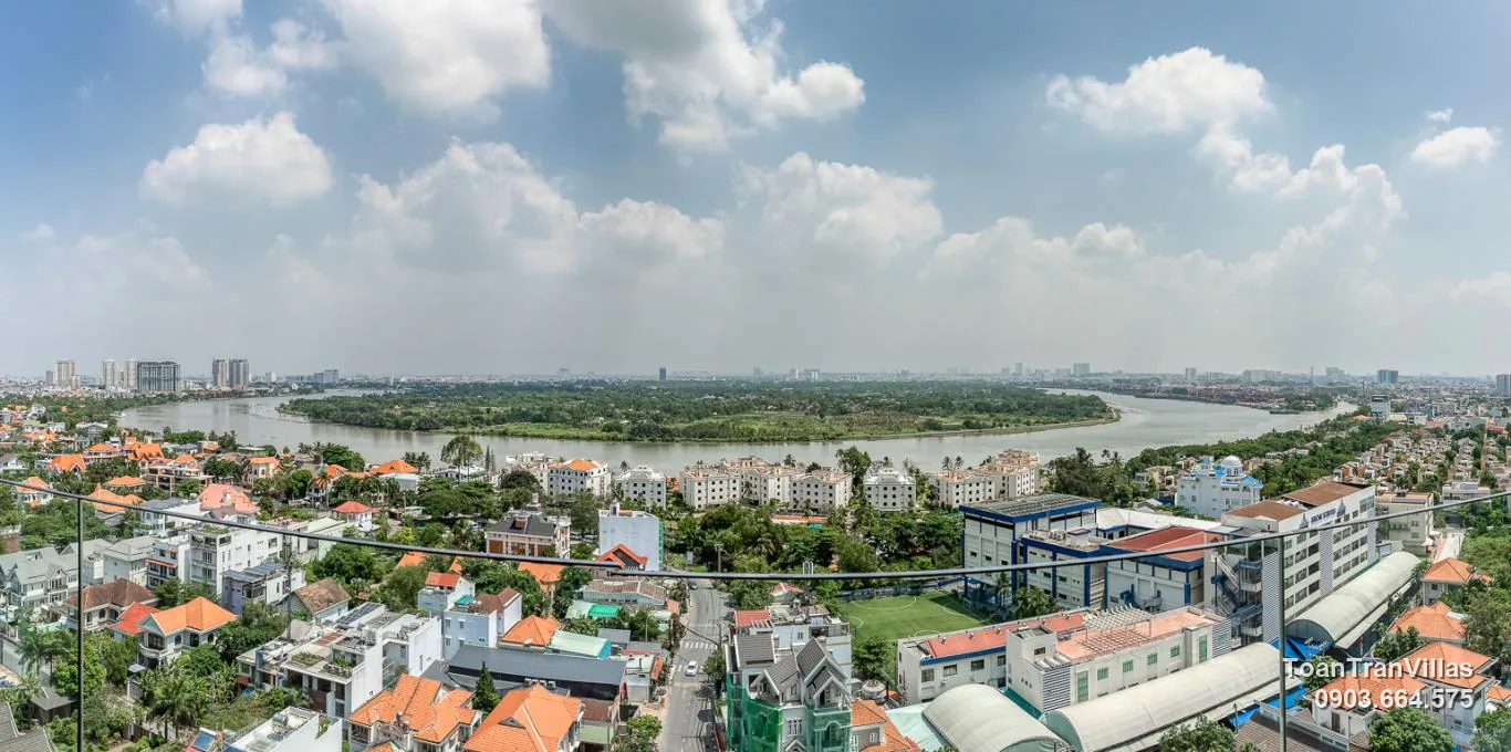 Thảo Điền và sông Sài Gòn nhìn từ Q2 Thảo Điền