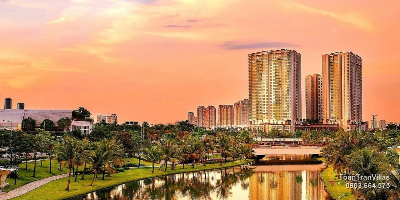 Các tòa căn hộ trong khu đô thị Sala