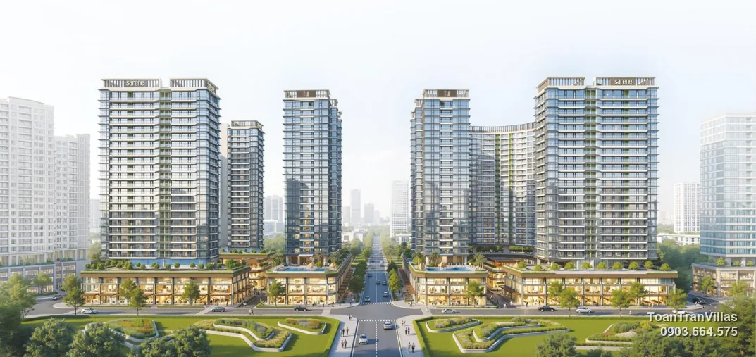 Khối căn hộ trong khu Sala