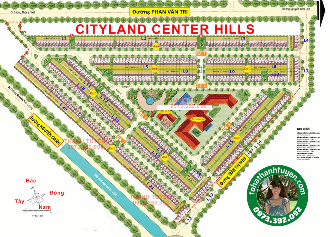 Mặt bằng tổng thể Cityland Center Hills