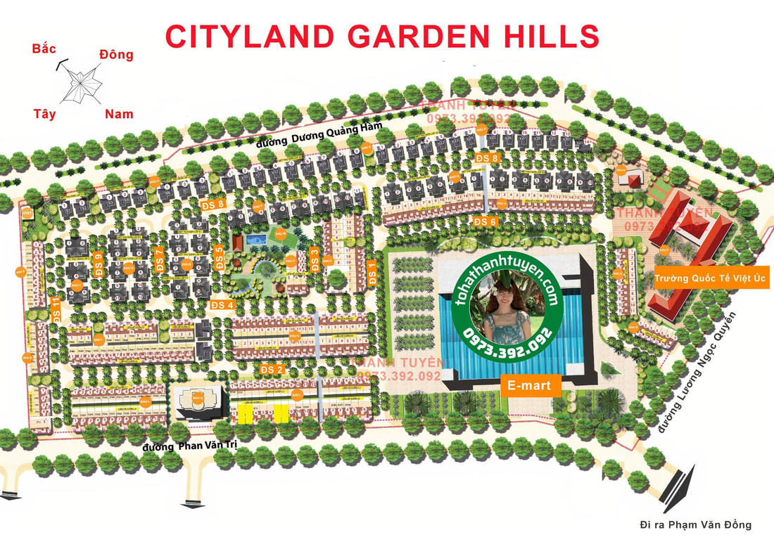 Mặt bằng tổng thể Cityland Garden Hills