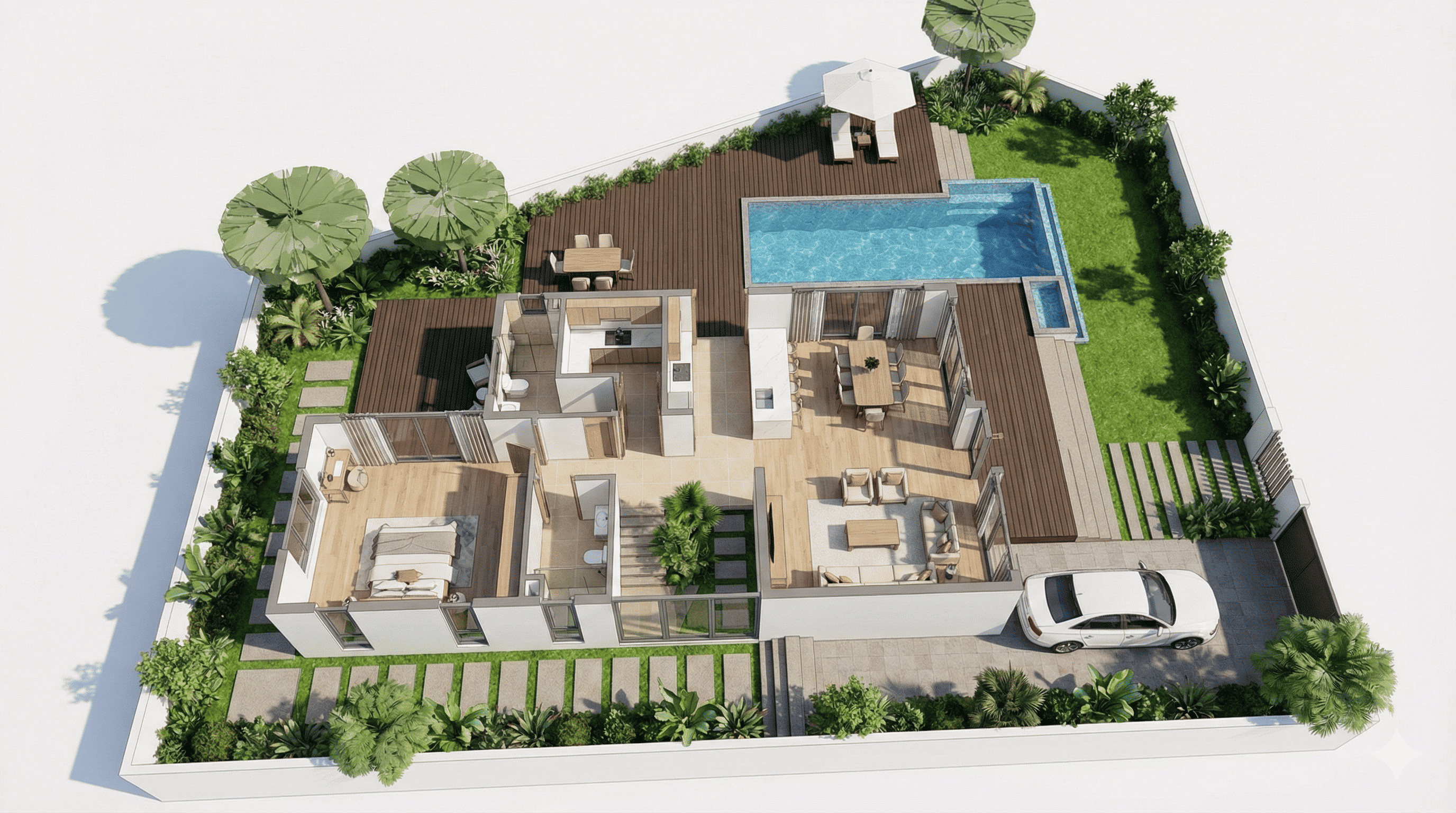 Mẫu đơn lập Jamona Home Resort góc 3D 5