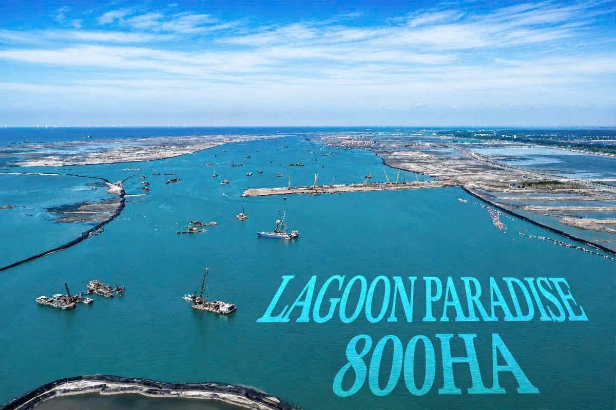 Toàn cảnh thi công san lấp Vinhomes Green Paradise Cần Giờ, cập nhật flycam 07/2026