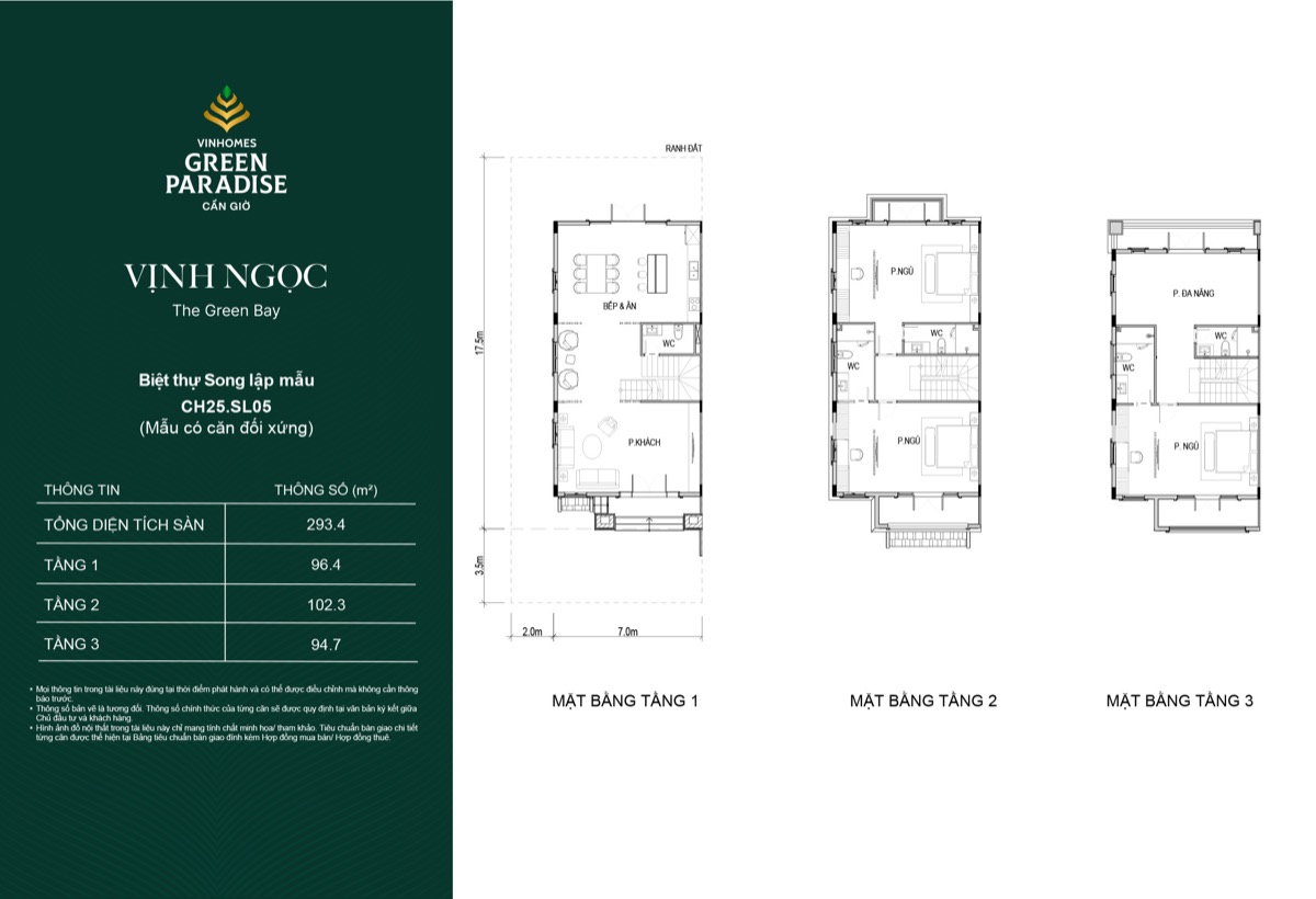 Biệt thự song lập · bản 1 phân khu Vịnh Ngọc Vinhomes Cần Giờ
